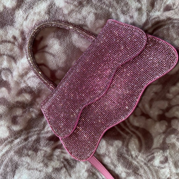 Pink mcbling rhinestone mini bag - Picture 5 of 7